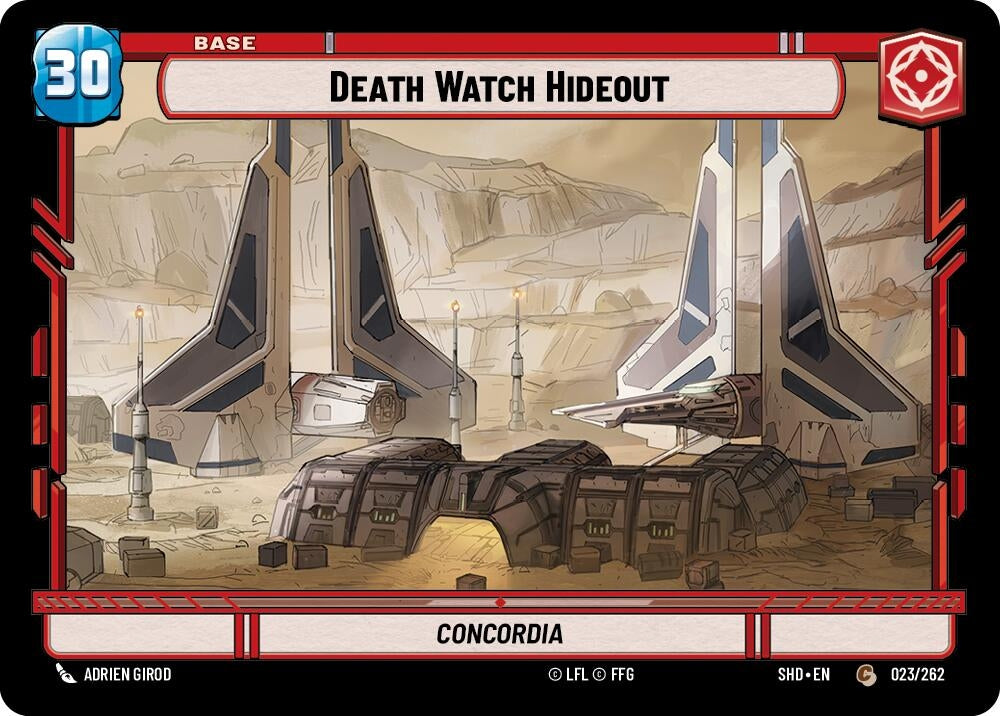 Image for Death Watch Hideout // Shield (Shadows of the Galaxy) (023 // T02) - Star Wars: Unlimited