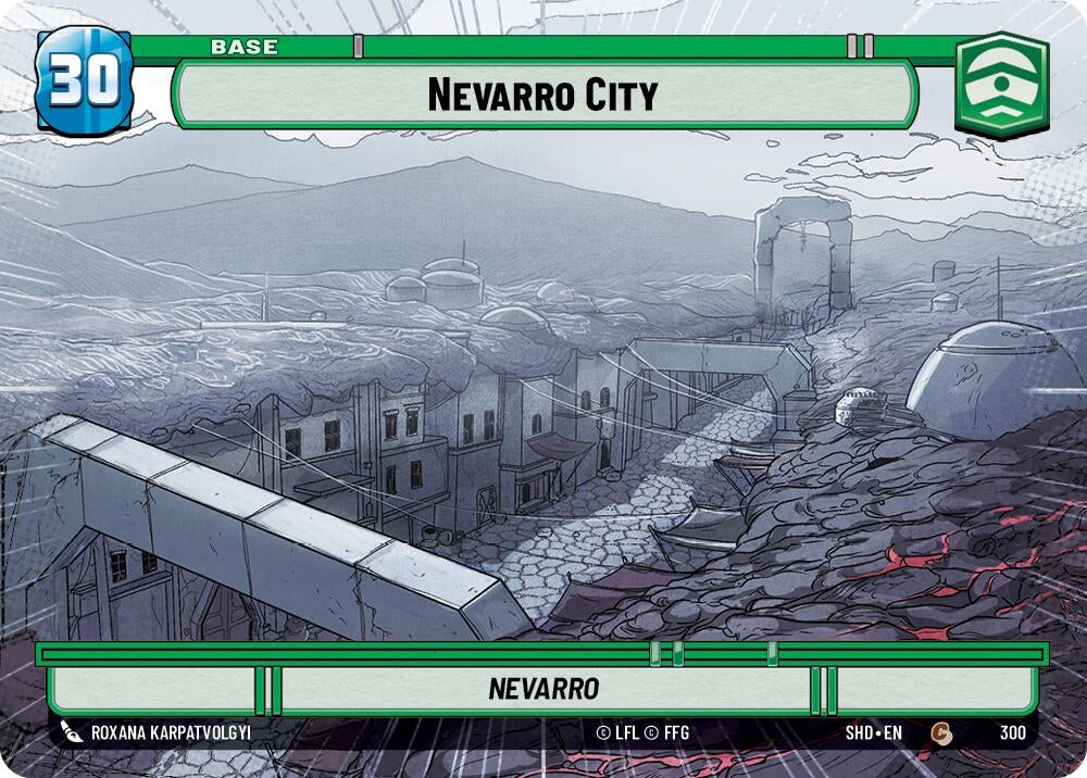 Image for Nevarro City // Experience (Hyperspace) (Shadows of the Galaxy) (300 // T03) - Star Wars: Unlimited