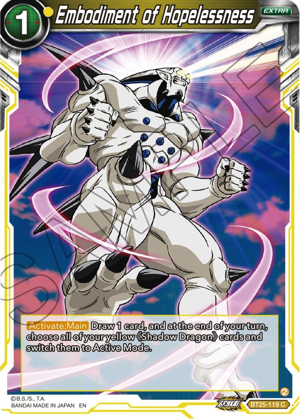 Image for Embodiment of Hopelessness (Legend of the Dragon Balls) (BT25-119) - Dragon Ball Super: Masters