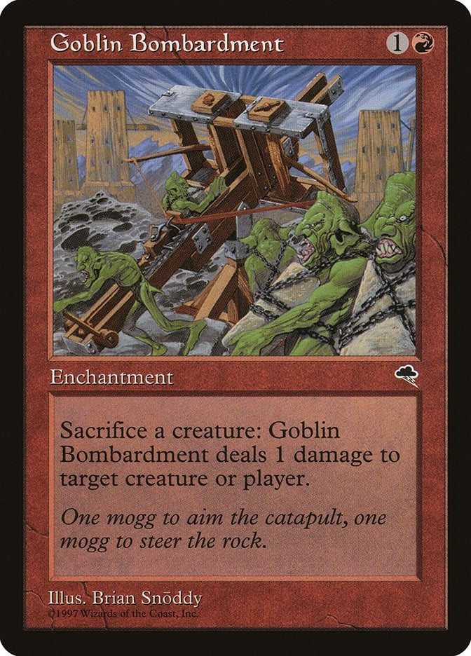 Image for Goblin Bombardment (Tempest) (179) - Magic: The Gathering