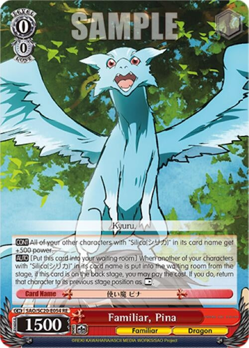 Image for Familiar, Pina (Sword Art Online Chronicle Set) (SAO/SC20-E054 RE) - Weiss Schwarz