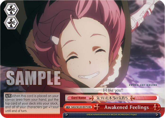 Image for Awakened Feelings (Sword Art Online Chronicle Set) (SAO/S20-E075 RE) - Weiss Schwarz
