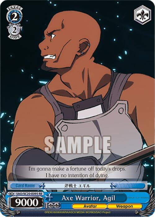 Image for Axe Warrior, Agil (Sword Art Online Chronicle Set) (SAO/S20-E095 RE) - Weiss Schwarz