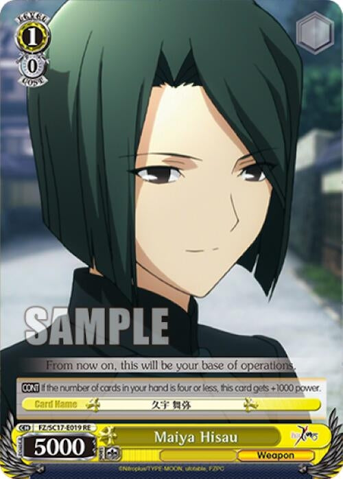 Image for Maiya Hisau (Fate/Zero Chronicle Set) (FZ/SC17-E019 RE) - Weiss Schwarz