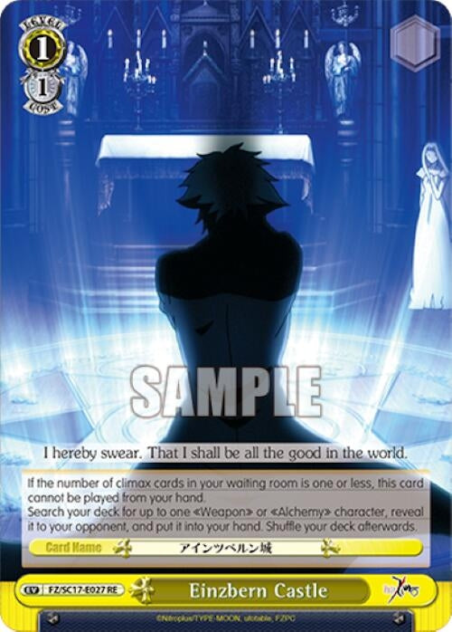 Image for Einzbern Castle (Fate/Zero Chronicle Set) (FZ/SC17-E027 RE) - Weiss Schwarz