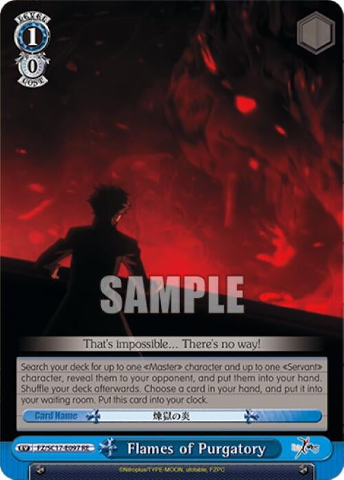 Image for Flames of Purgatory (Fate/Zero Chronicle Set) (FZ/SC17-E097 RE) - Weiss Schwarz
