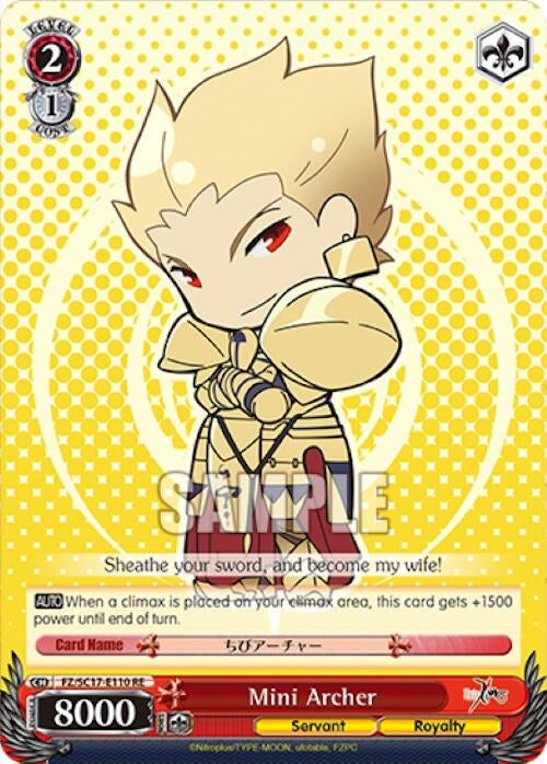Image for Mini Archer (Fate/Zero Chronicle Set) (FZ/SC17-E110 RE) - Weiss Schwarz