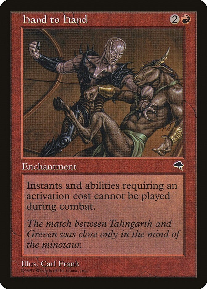 Image for Hand to Hand (Tempest) (180) - Magic: The Gathering