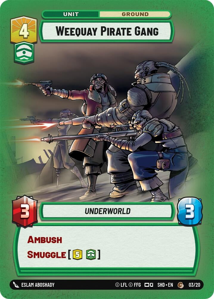 Image for Weequay Pirate Gang (Shadows of the Galaxy: Weekly Play Promos) (03/20) - Star Wars: Unlimited