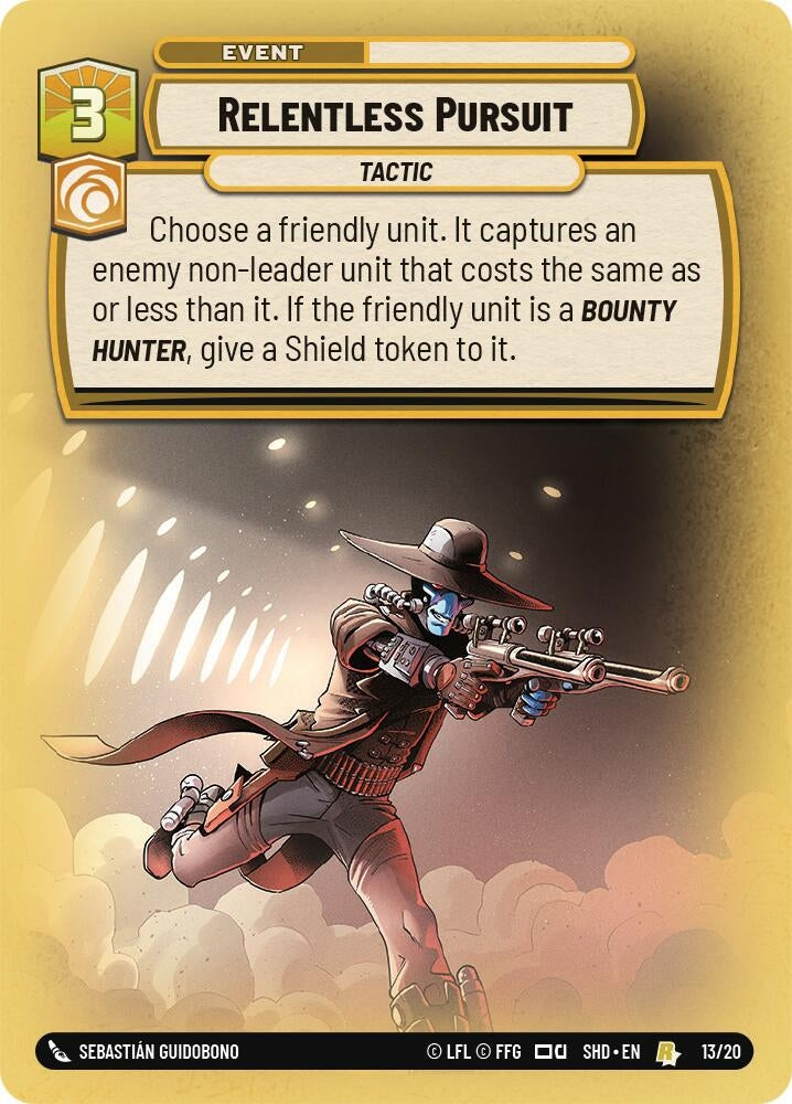 Image for Relentless Pursuit (Shadows of the Galaxy: Weekly Play Promos) (13/20) - Star Wars: Unlimited