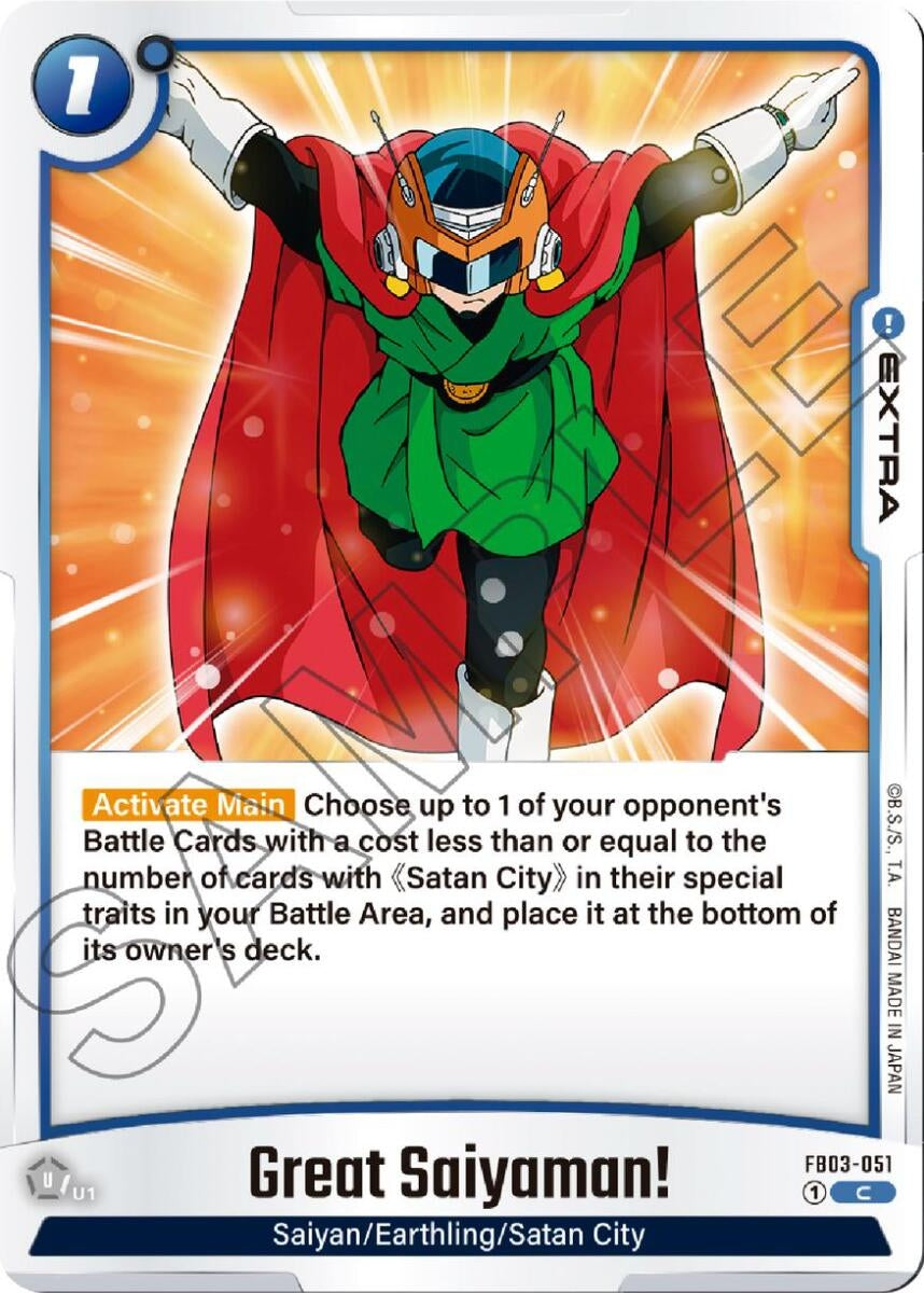 Image for Great Saiyaman! (Raging Roar) (FB03-051) - Dragon Ball Super: Fusion World