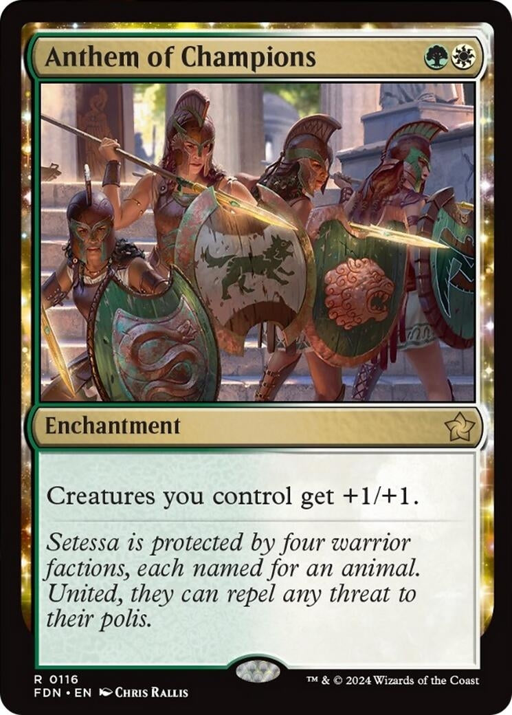 Image for Anthem of Champions (Foundations) (116) - Magic: The Gathering
