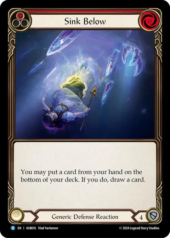 Image for Sink Below (Red) (Armory Deck: Boltyn) (ASB016) - Flesh and Blood TCG