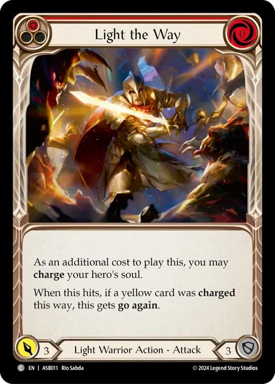 Image for Light the Way (Red) (Armory Deck: Boltyn) (ASB011) - Flesh and Blood TCG