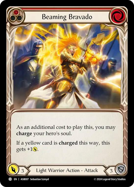 Image for Beaming Bravado (Red) (Armory Deck: Boltyn) (ASB007) - Flesh and Blood TCG