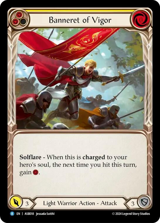 Image for Banneret of Vigor (Armory Deck: Boltyn) (ASB018) - Flesh and Blood TCG