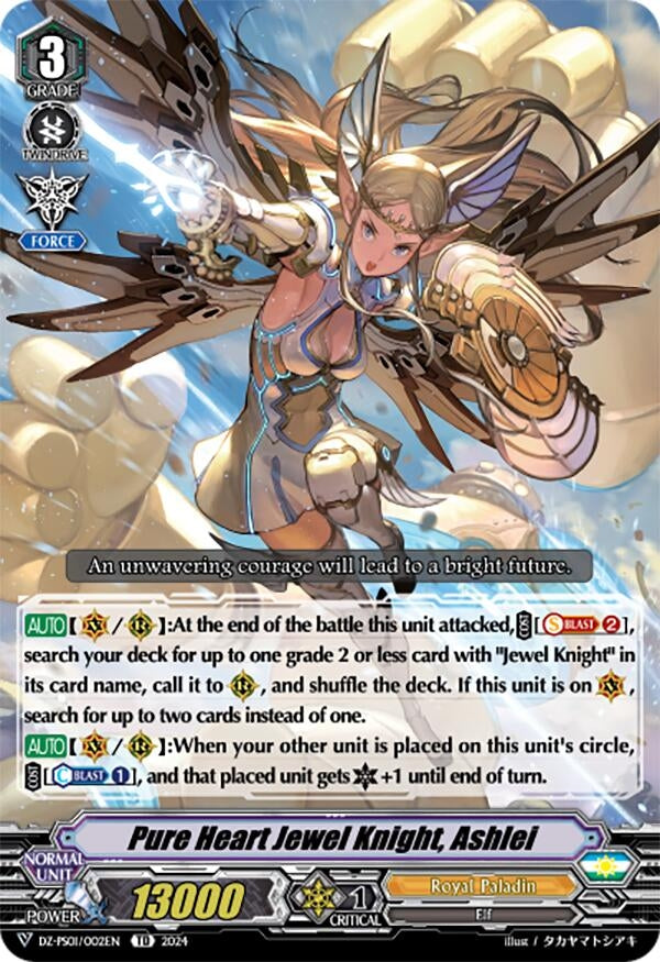 Image for Pure Heart Jewel Knight, Ashlei (DZ-PS01: Premium Deckset “Jewel Knight”) (DZ-PS01/002EN) - Cardfight Vanguard
