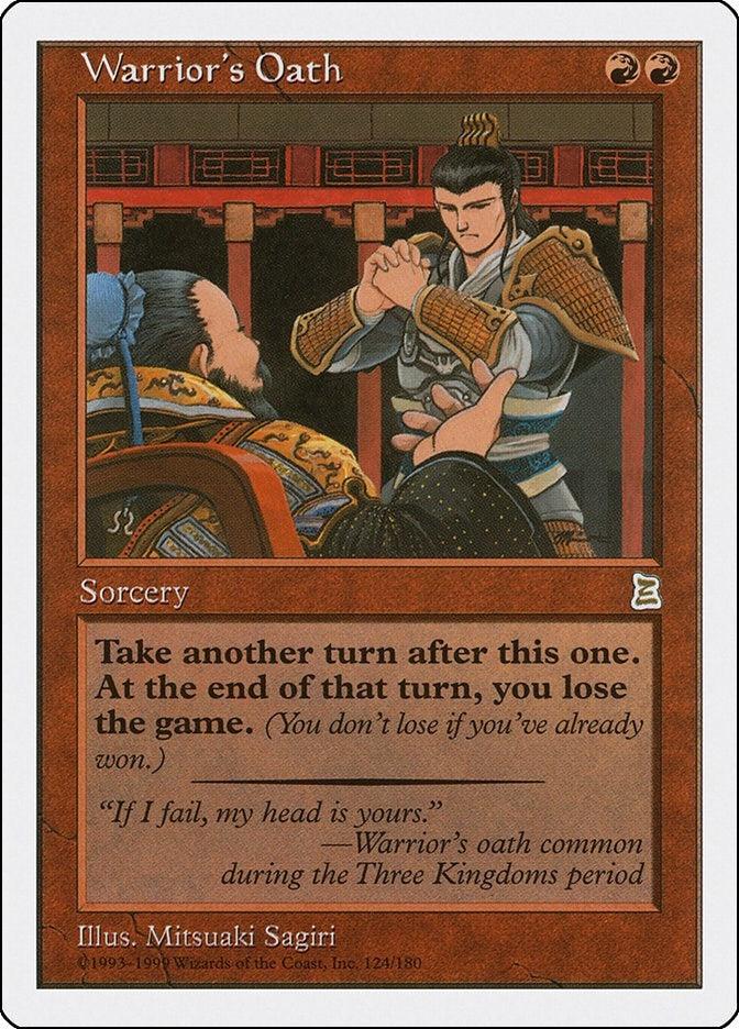 Image for Warrior's Oath (Portal Three Kingdoms) (124) - Magic: The Gathering