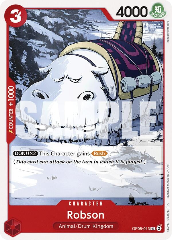 Image for Robson (Two Legends) (OP08-013) - One Piece Card Game