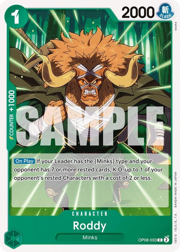 Image for Roddy (Two Legends) (OP08-033) - One Piece Card Game