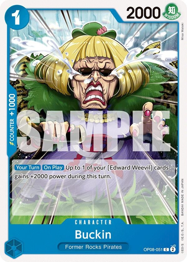 Image for Buckin (Two Legends) (OP08-051) - One Piece Card Game