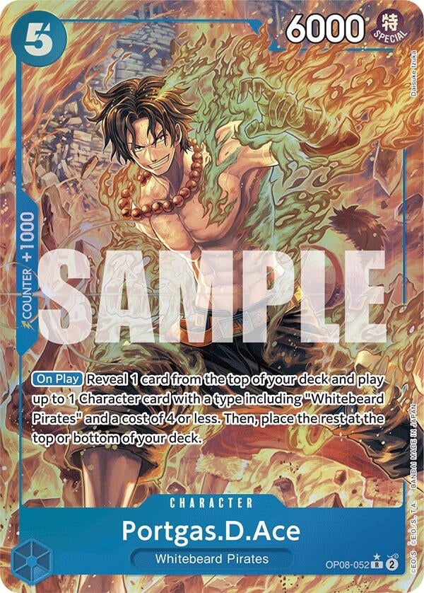 Image for Portgas.D.Ace (Parallel) (Two Legends) (OP08-052) - One Piece Card Game