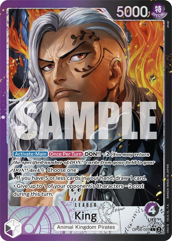 Image for King (057) (Parallel) (Two Legends) (OP08-057) - One Piece Card Game