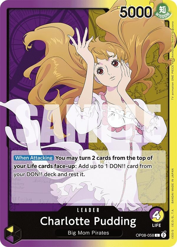 Image for Charlotte Pudding (058) (Two Legends) (OP08-058) - One Piece Card Game