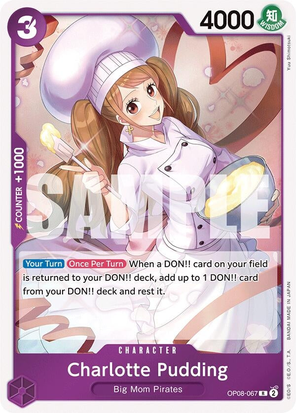 Image for Charlotte Pudding (067) (Two Legends) (OP08-067) - One Piece Card Game
