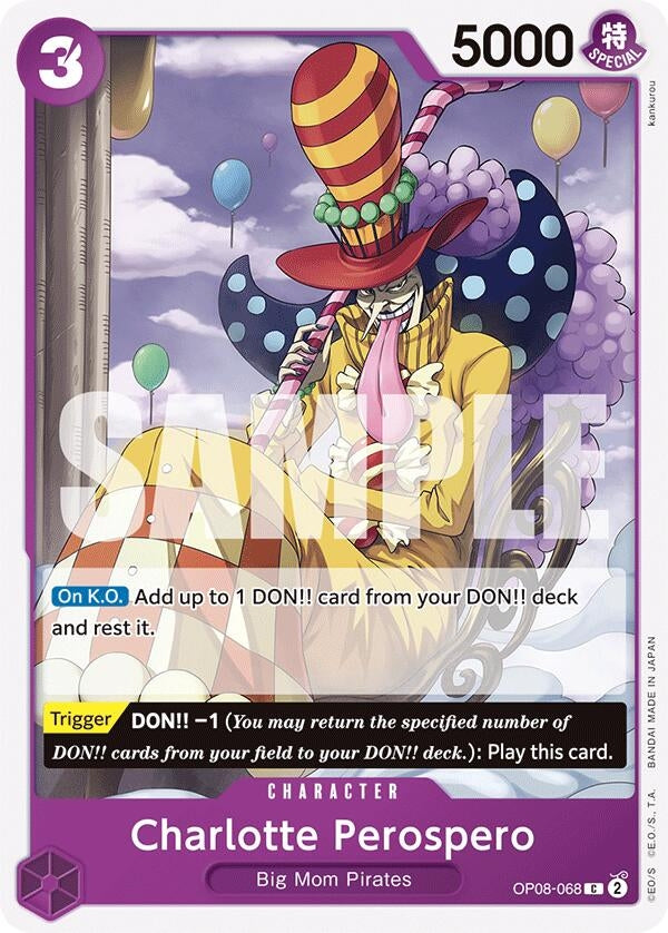 Image for Charlotte Perospero (Two Legends) (OP08-068) - One Piece Card Game