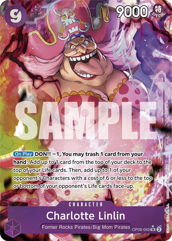 Image for Charlotte Linlin (Parallel) (Two Legends) (OP08-069) - One Piece Card Game