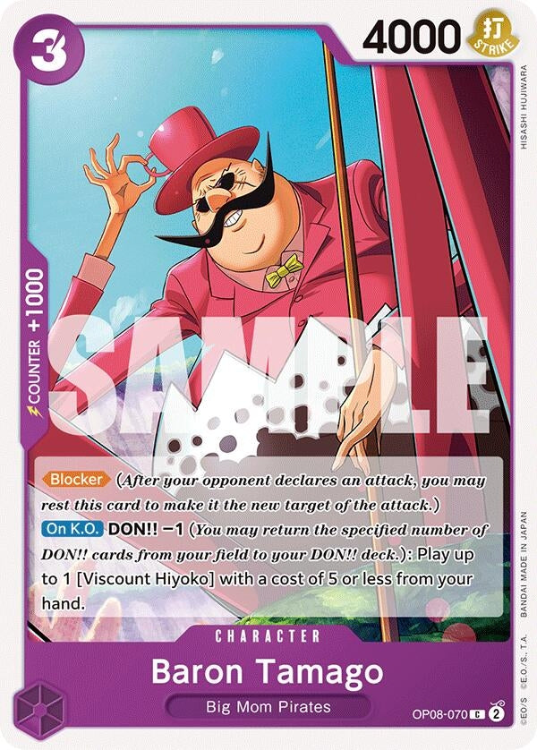 Image for Baron Tamago (Two Legends) (OP08-070) - One Piece Card Game