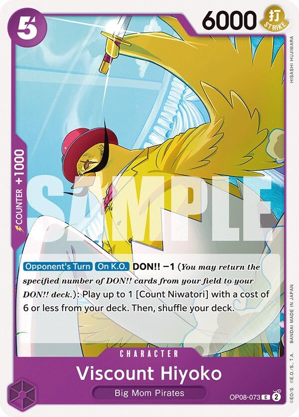 Image for Viscount Hiyoko (Two Legends) (OP08-073) - One Piece Card Game