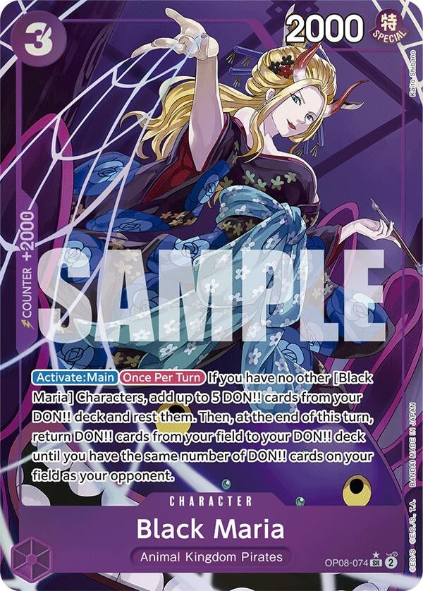 Image for Black Maria (Parallel) (Two Legends) (OP08-074) - One Piece Card Game