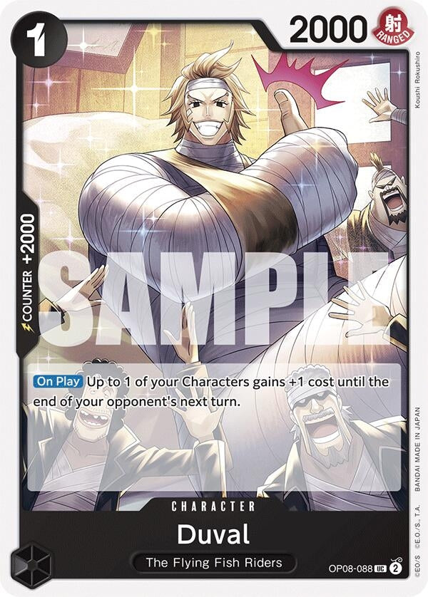 Image for Duval (Two Legends) (OP08-088) - One Piece Card Game
