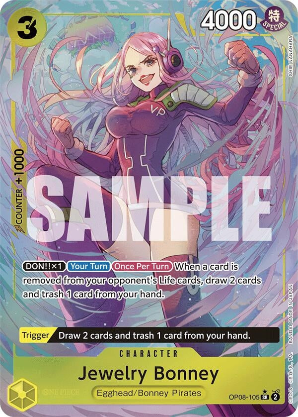 Image for Jewelry Bonney (Parallel) (Two Legends) (OP08-105) - One Piece Card Game