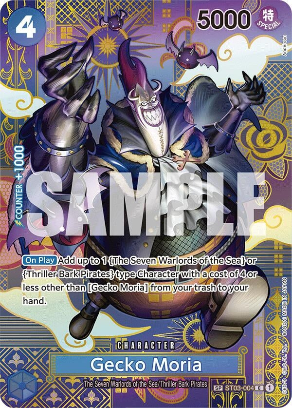 Image for Gecko Moria (SP) (Two Legends) (ST03-004) - One Piece Card Game