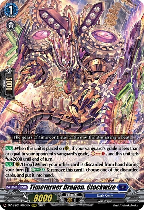 Image for Timeturner Dragon, Clockwize (DZ-SS01: Festival Booster 2024) (DZ-SS01/006EN) - Cardfight Vanguard