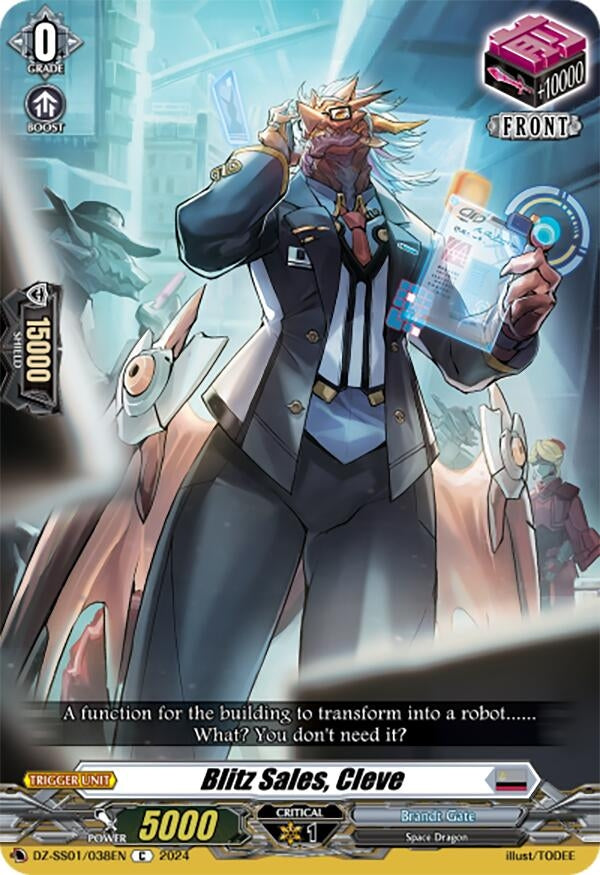 Image for Blitz Sales, Cleve (DZ-SS01: Festival Booster 2024) (DZ-SS01/038EN) - Cardfight Vanguard