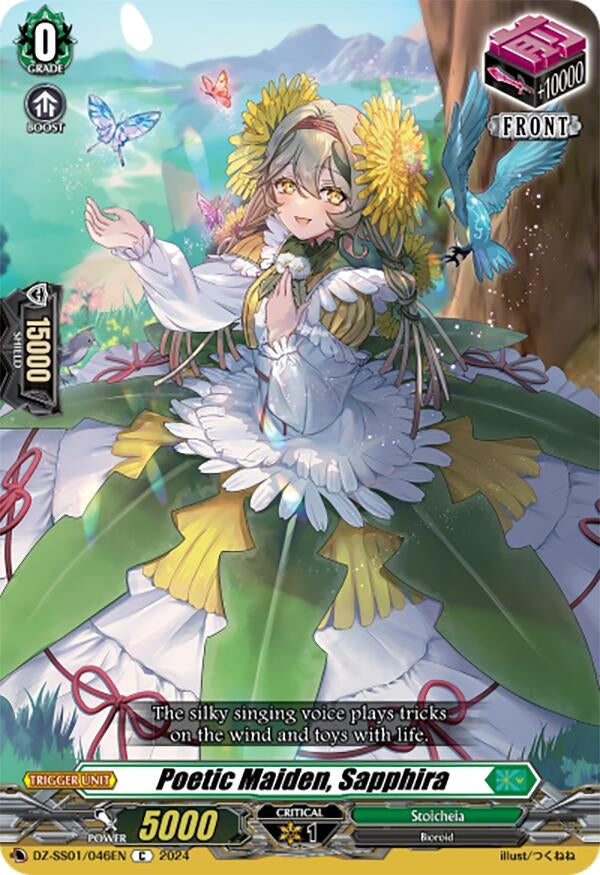 Image for Poetic Maiden, Sapphira (DZ-SS01: Festival Booster 2024) (DZ-SS01/046EN) - Cardfight Vanguard