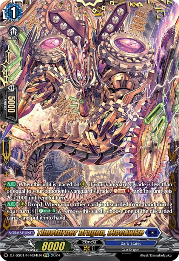 Image for Timeturner Dragon, Clockwize (FFR) (DZ-SS01: Festival Booster 2024) (DZ-SS01/FFR04EN) - Cardfight Vanguard