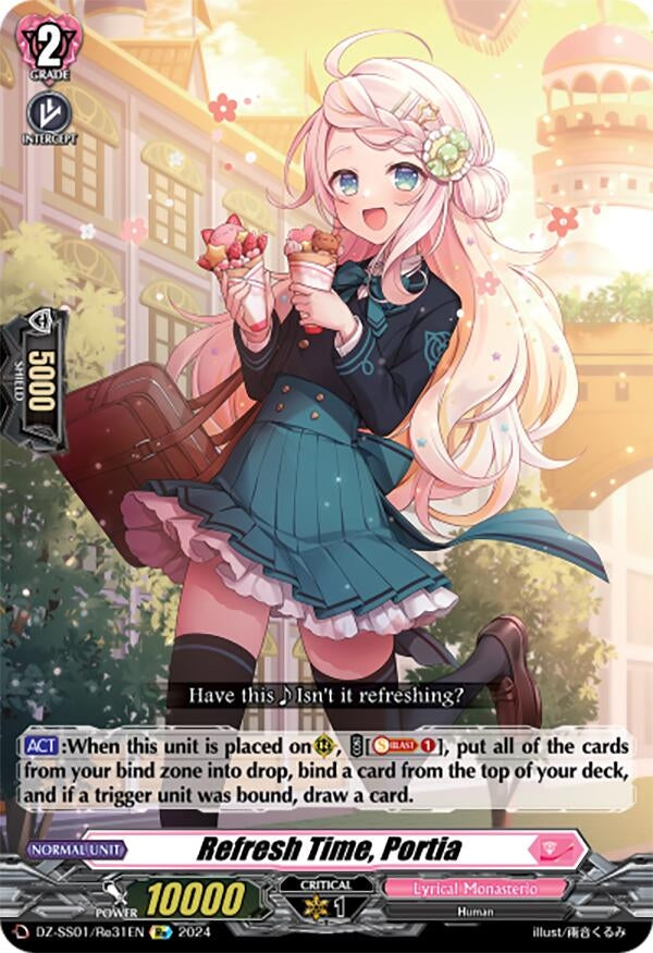 Image for Refresh Time, Portia (DZ-SS01: Festival Booster 2024) (DZ-SS01/Re31EN) - Cardfight Vanguard