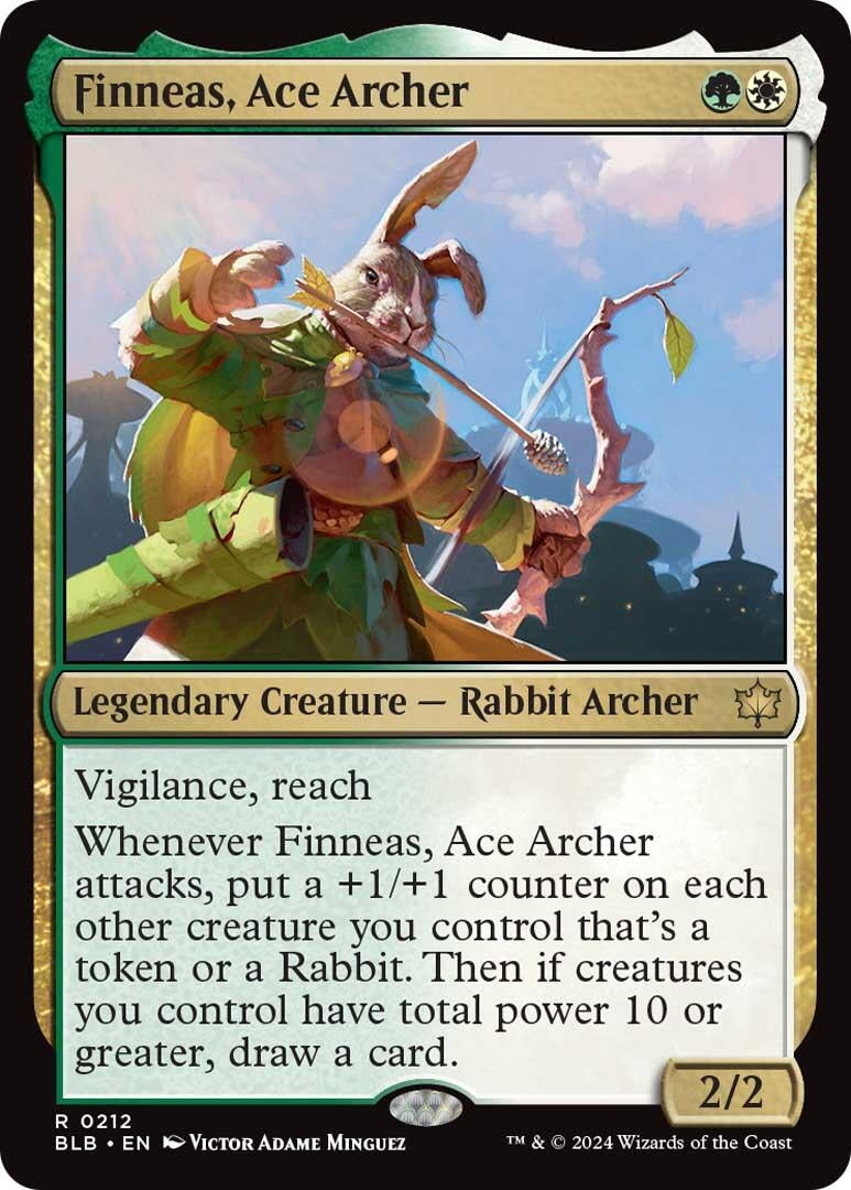 Image for Finneas, Ace Archer (Bloomburrow) (212) - Magic: The Gathering