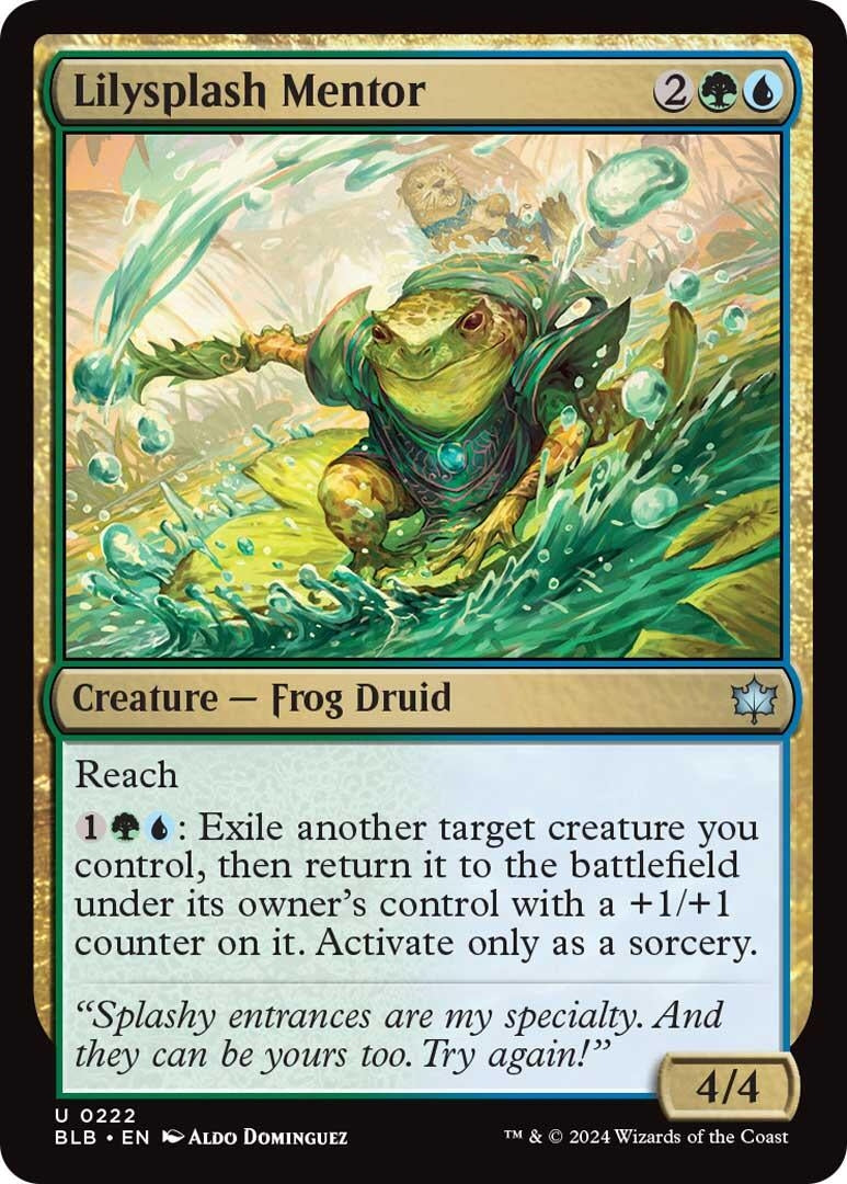 Image for Lilysplash Mentor (Bloomburrow) (222) - Magic: The Gathering