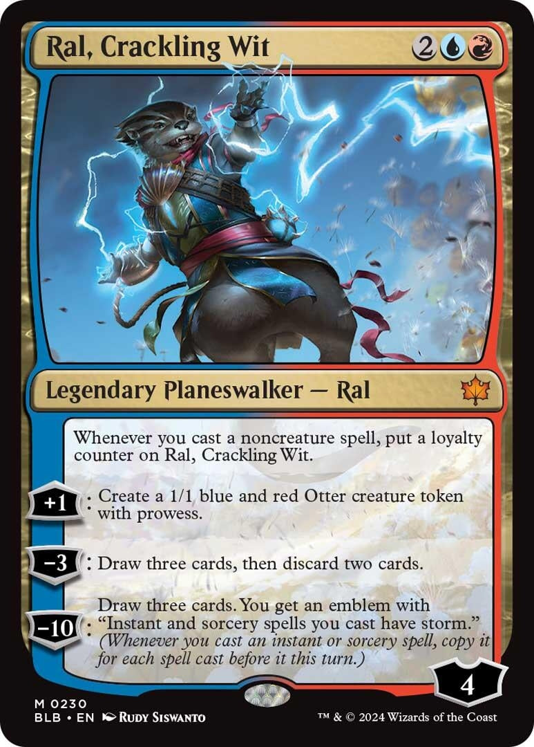 Image for Ral, Crackling Wit (Bloomburrow) (230) - Magic: The Gathering