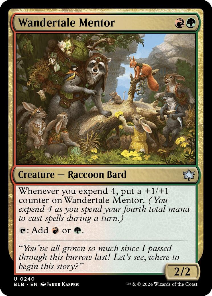 Image for Wandertale Mentor (Bloomburrow) (240) - Magic: The Gathering