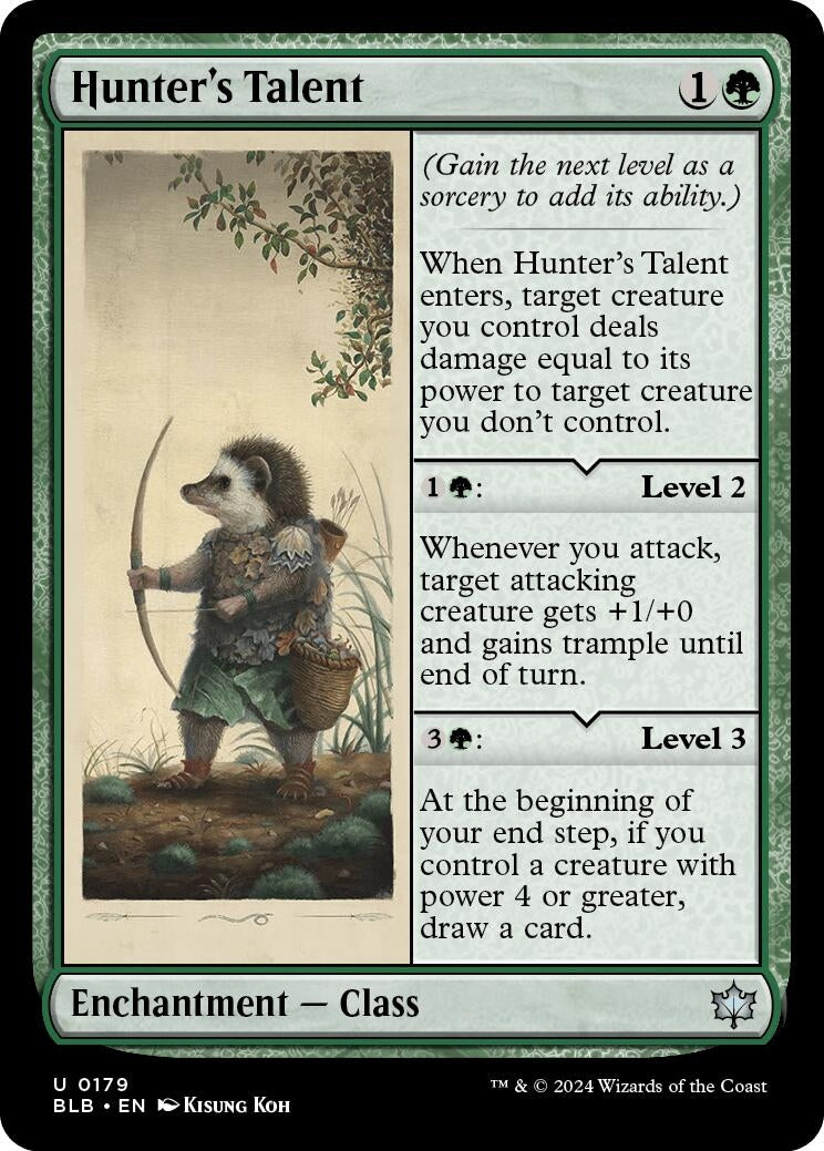 Image for Hunter's Talent (Bloomburrow) (179) - Magic: The Gathering