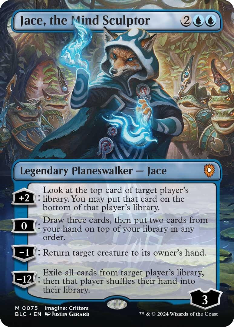Image for Jace, the Mind Sculptor (Borderless) (Commander: Bloomburrow) (75) - Magic: The Gathering