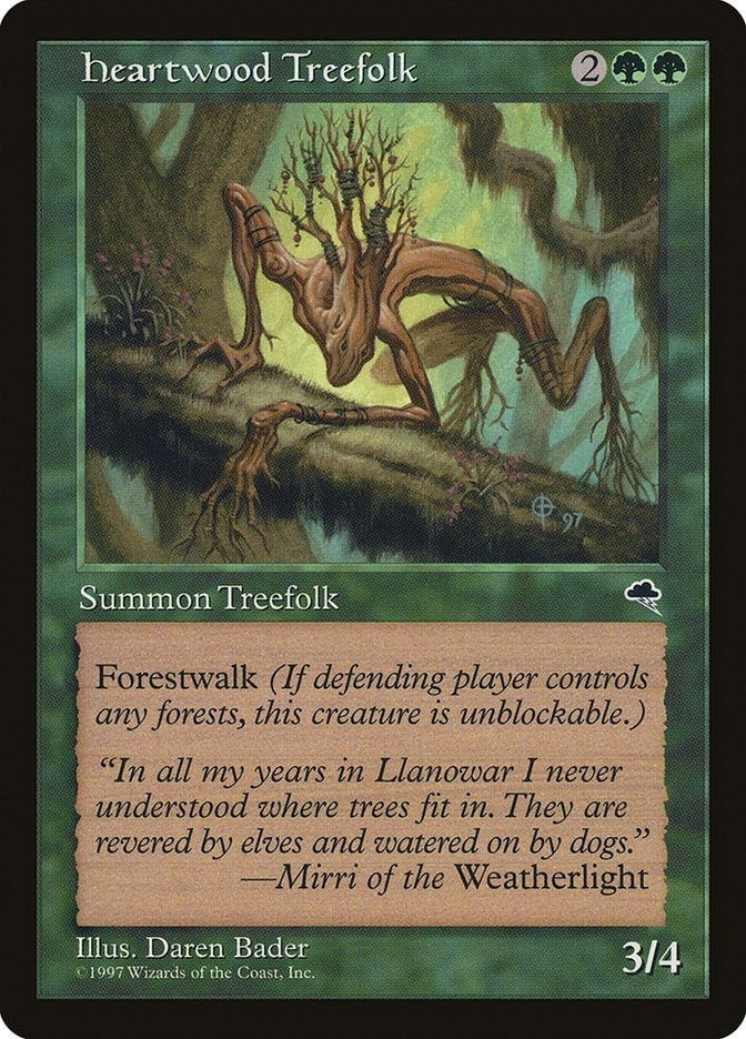 Image for Heartwood Treefolk (Tempest) (233) - Magic: The Gathering