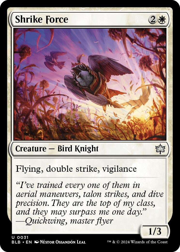 Image for Shrike Force (Bloomburrow) (31) - Magic: The Gathering